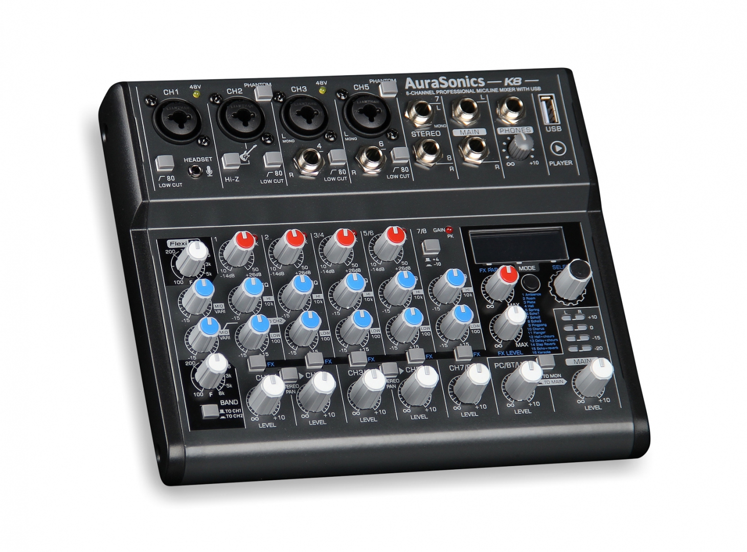 AuraSonics K8 компактный микшерный пульт в Комсомольске-на-Амуре