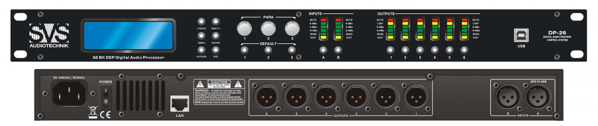 SVS Audiotechnik DP-26 Цифровой процессор: 2 входа 6 выходов в Комсомольске-на-Амуре