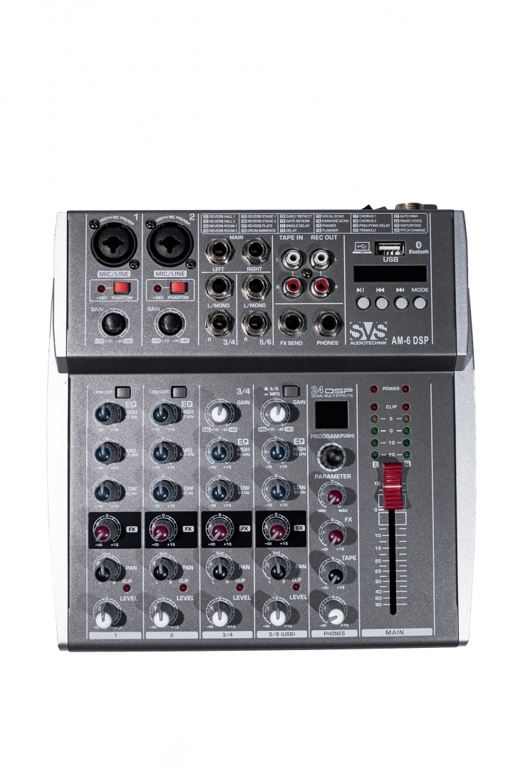 SVS Audiotechnik mixers AM-6 DSP Микшерный пульт аналоговый, 6-канальный SVS Audiotechnik mixers в Комсомольске-на-Амуре