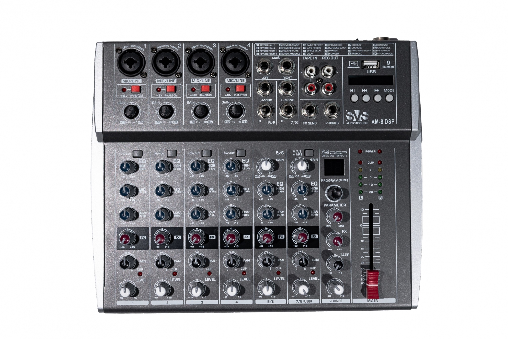 SVS Audiotechnik mixers AM-8 DSP Микшерный пульт аналоговый, 8-канальный в Комсомольске-на-Амуре